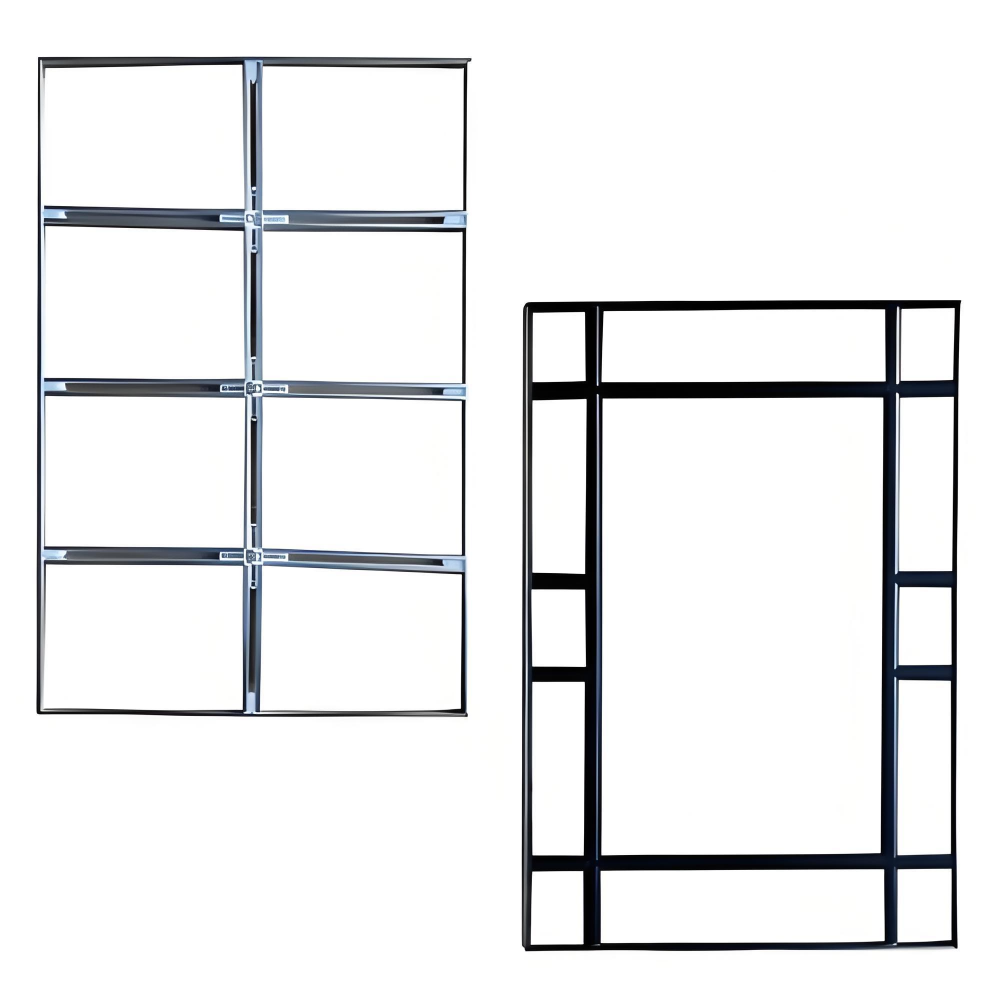 Built in scenic glass strip