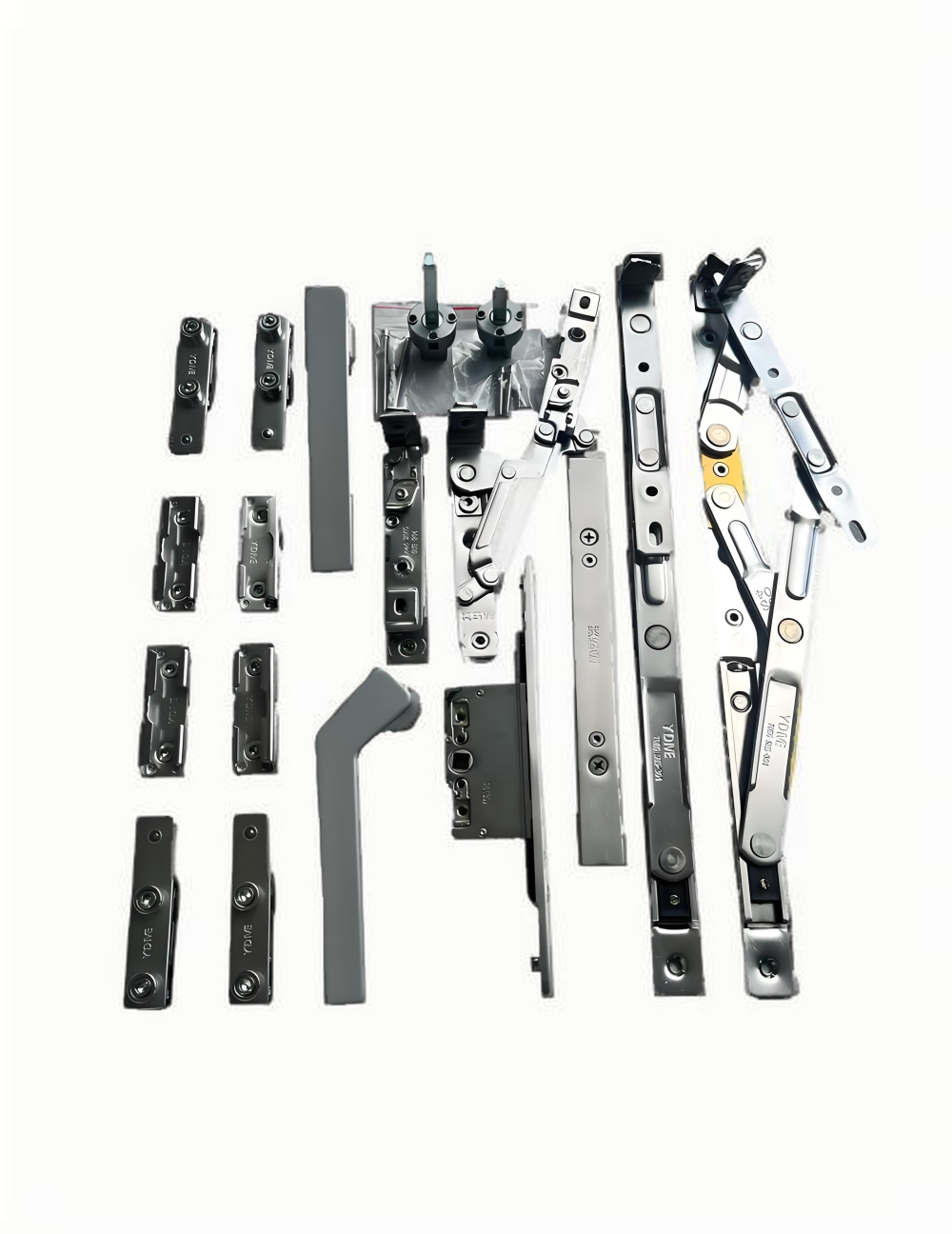 Flat window hardware