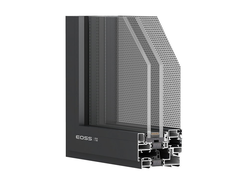 Jianyue EL95 Narrow Edge Double Internal Opening System Window