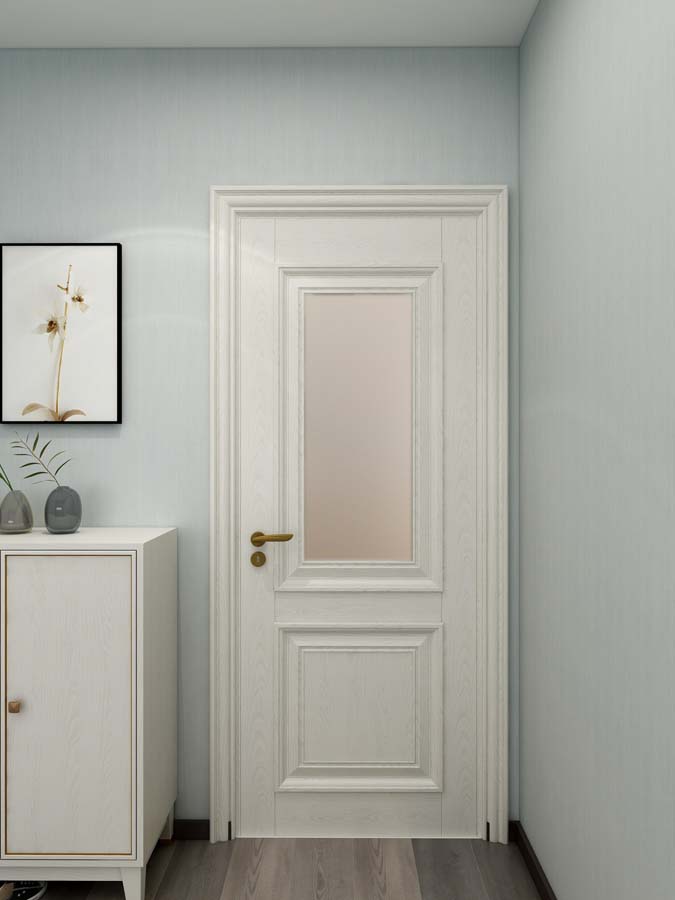 Splicing single opening glass door