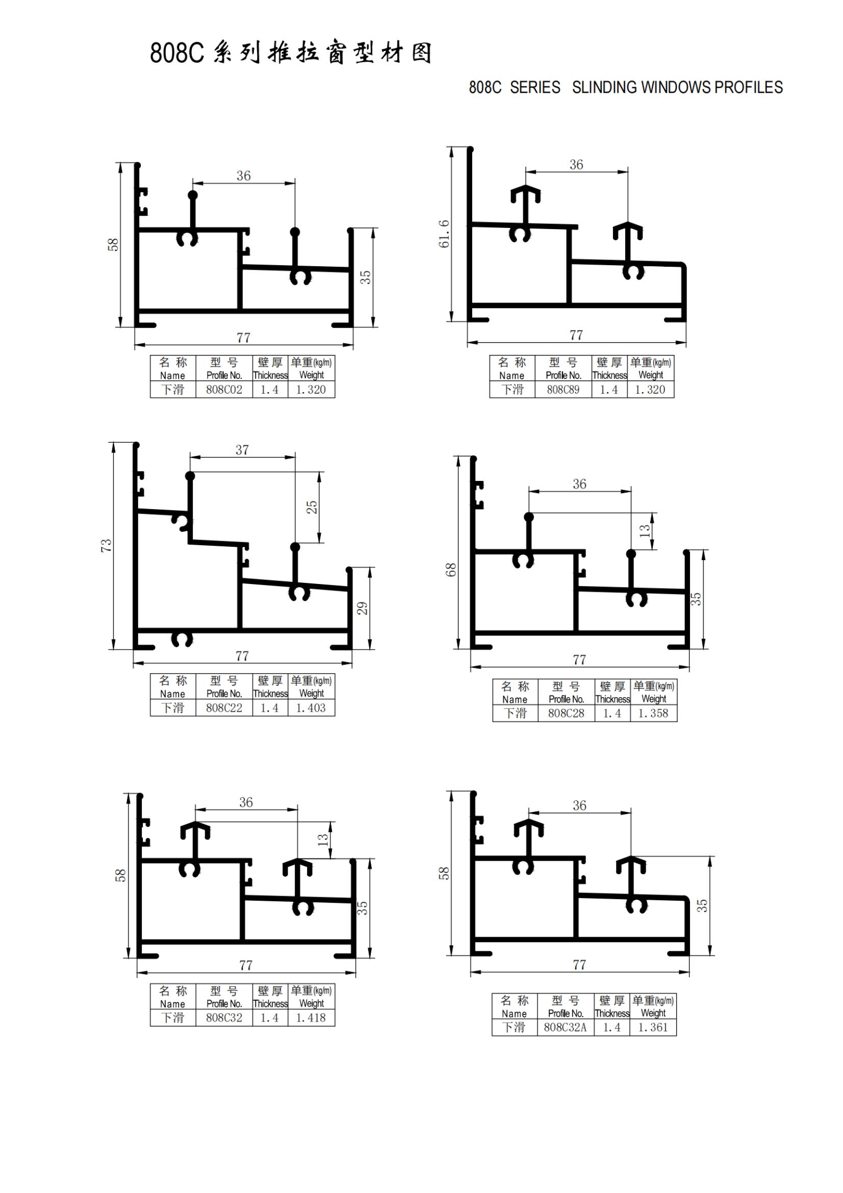 808 series sliding doors and windows