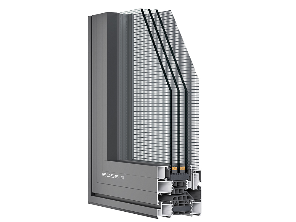 Ventanas con sistema de apertura interna doble con descarga interna y externa Jianyue EC098